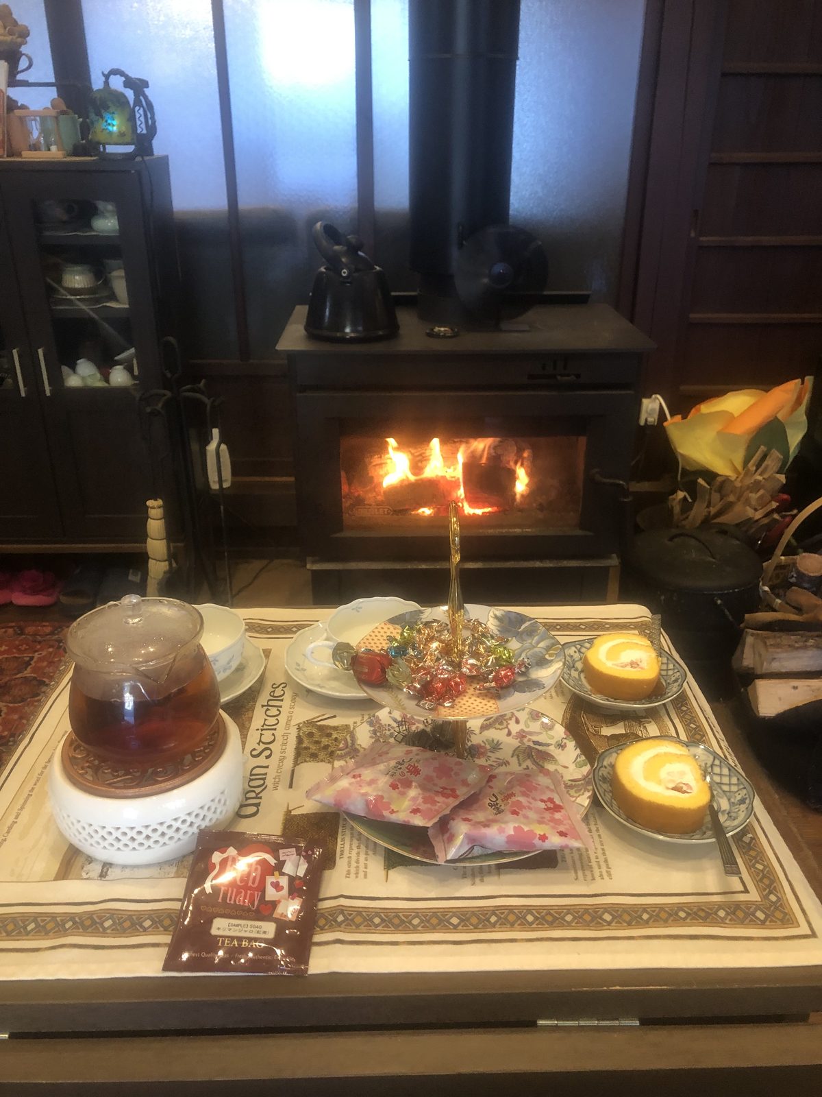 お客様の薪ストーブのある暮らし